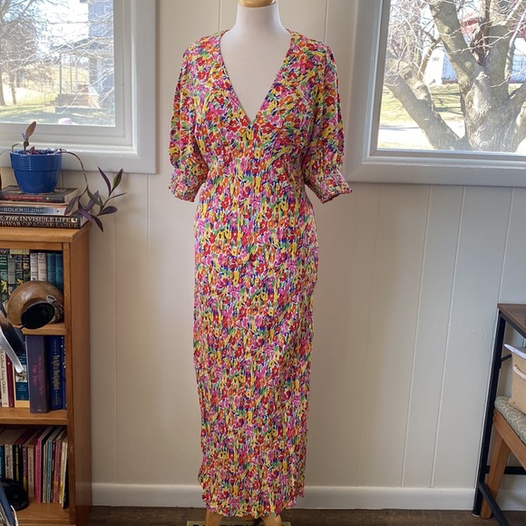 RIXO Dresses & Skirts - Rixo x Target Vintage Inspired Puff Sleeve Floral Print Dress 14